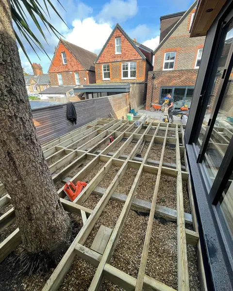 Great days work. !!! THE A TEAM #millboard #carpentry #garden #decking