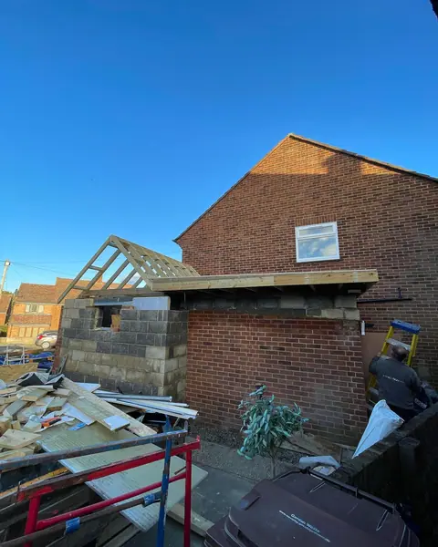 Small roof on ✅  • • • • • • #carpentry #carpenter #roof #roofing #construction