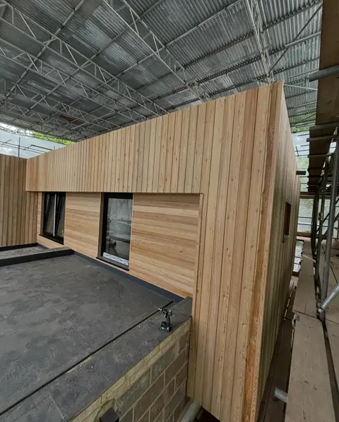 Onto the next thing on the list!• • • • • • • •  #cladding #timberframe #house #