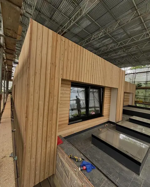 Onto the next thing on the list!• • • • • • • •  #cladding #timberframe #house #