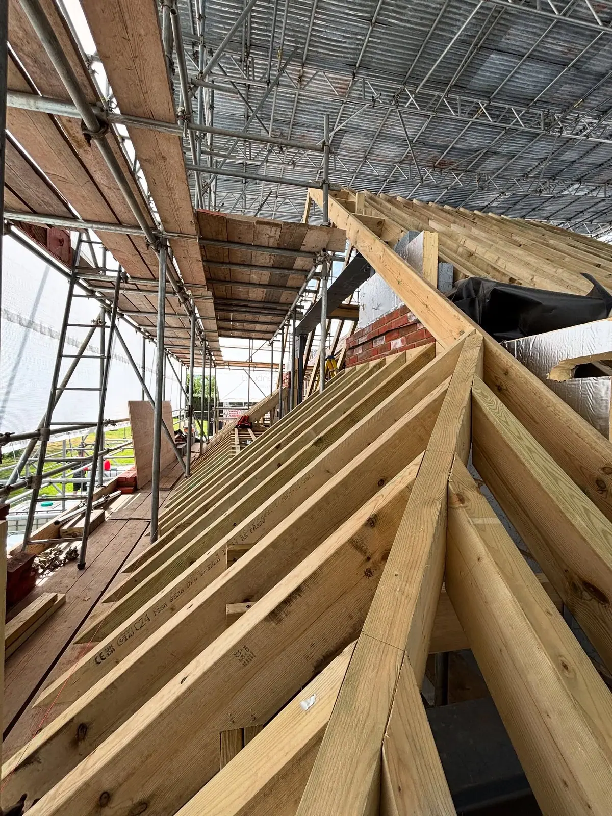 Lewis Brothers Carpentry on site in Crawley